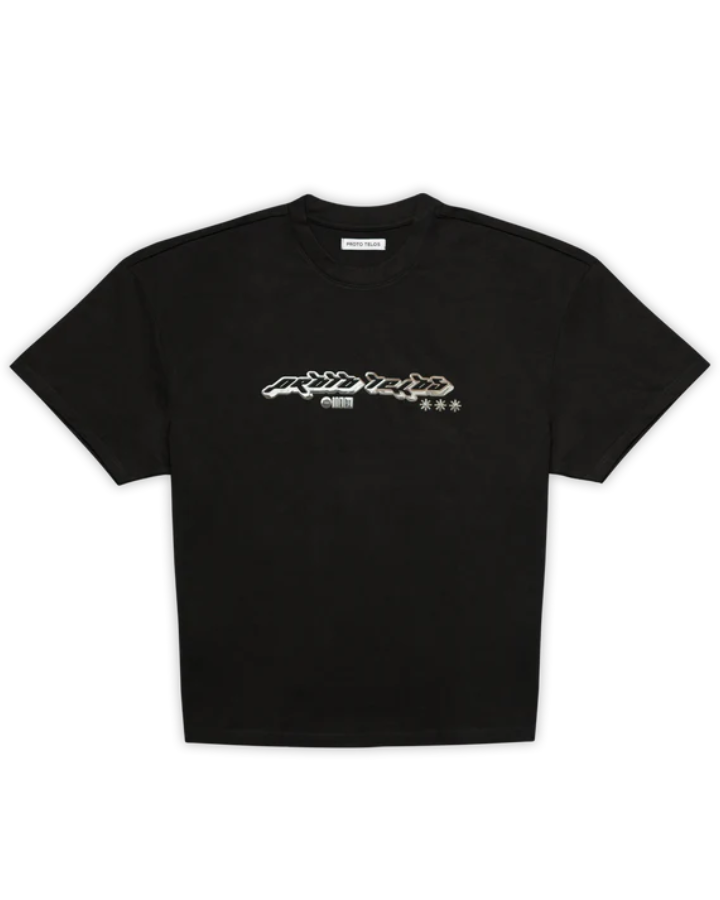 BOX SHIRT "PROTO TELOS METALLIC" - BLACK