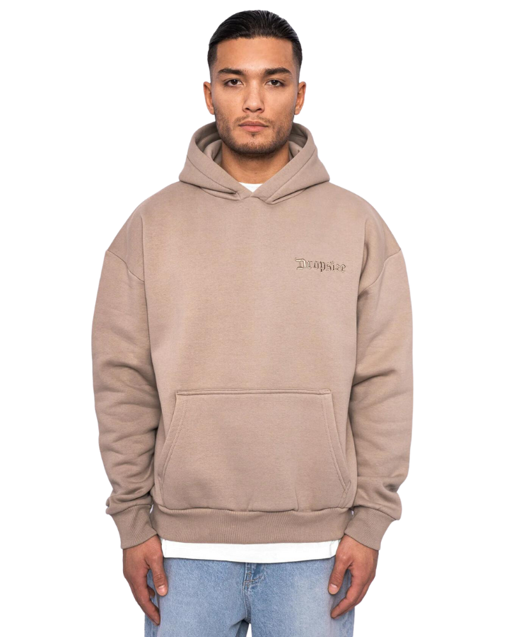 HEAVY OVERSIZE WONDER WAFFEL HOODIE SIMPLY TAUPE