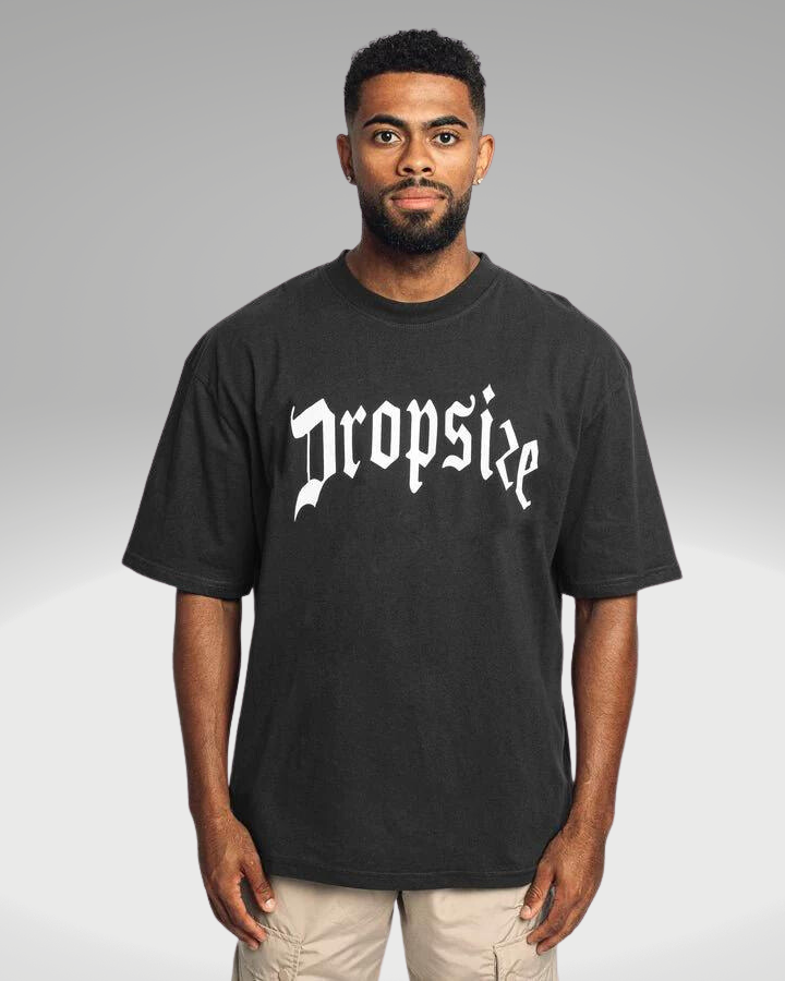 HEAVY OVERSIZE LOGO T-SHIRT WASHED BLACK