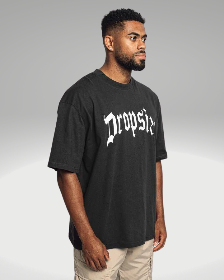 HEAVY OVERSIZE LOGO T-SHIRT WASHED BLACK