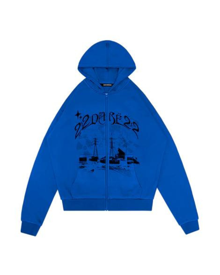 Zip Jacket Basic Atomic Design Royal Blue