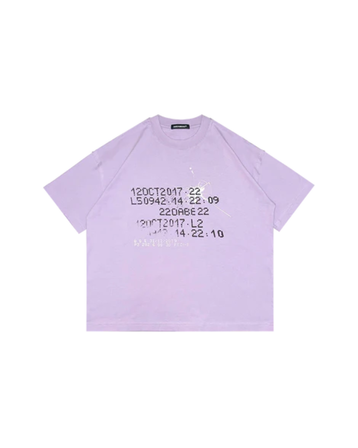 T-Shirt Broken Dot Graphic Purple